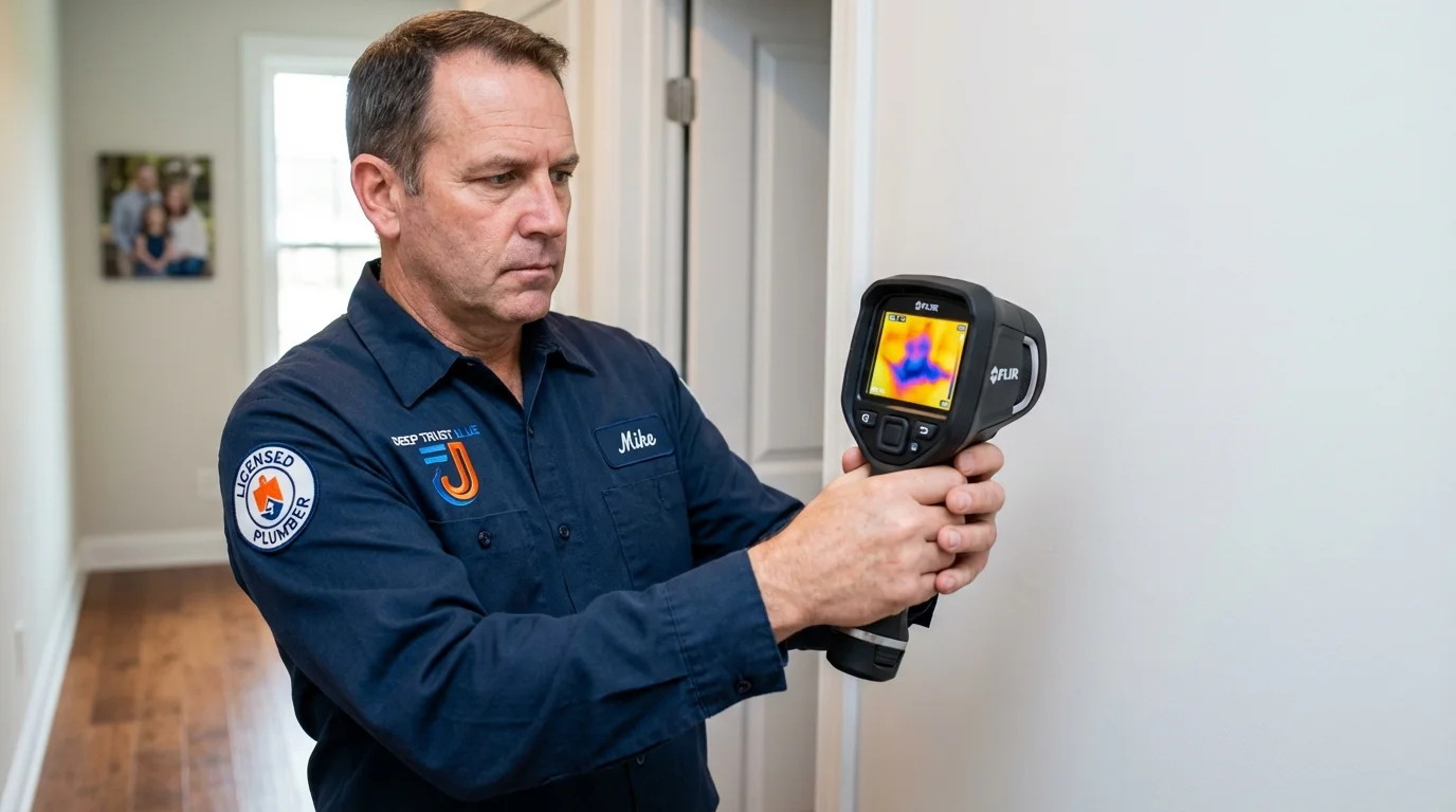 Thermal imaging leak detection by Johns Plumbing LLC in Lake Pleasant